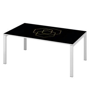 Bureau easyDesk Classic Chic III noir / blanc - Largeur : 160 cm