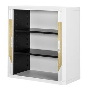 Armoire easyOffice Classic Chic I Matière plastique - Blanc / Doré