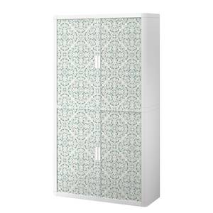 Armoire de bureau easyOffice Floral III Matière plastique - Blanc