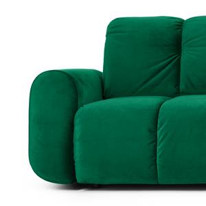 Hoekbank Malter Fluweel - Antiek groen - Longchair vooraanzicht rechts