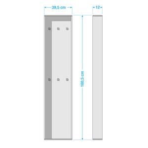 Garderobenpaneel Padua Weiß / Eiche