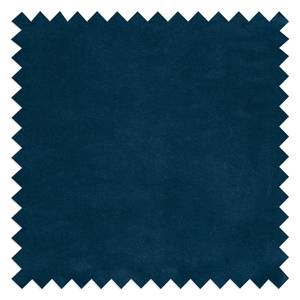 Canapé d’angle Malter Velours - Bleu marine - Méridienne courte à gauche (vue de face)