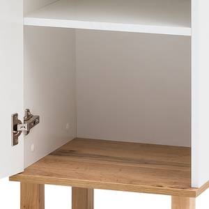 Armoire de salle de bain Padua I Blanc / Chêne - Blanc