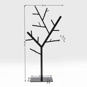 Portemanteau Technical Tree Acier inoxydable - Noir