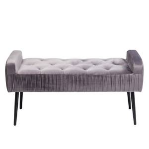 Banc Lofty Velours / Acier - Lavande / Noir