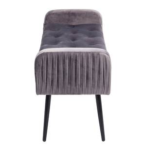 Banc Lofty Velours / Acier - Lavande / Noir