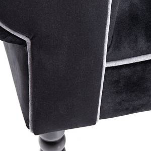 Banc d’entrée Wing Blossom Microfibre / Bouleau massif - Multicolore / Noir