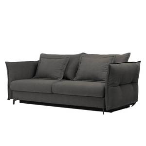 Schlafsofa Golm Webstoff - Schwarz