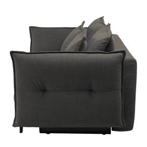 Schlafsofa Golm Webstoff - Schwarz