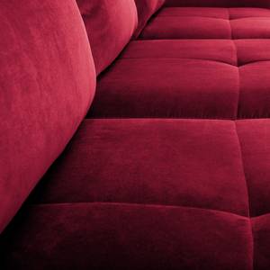 Ecksofa Dolgen Samt - Bordeaux