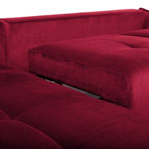 Ecksofa Dolgen Samt - Bordeaux