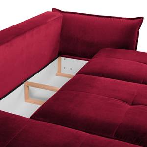 Ecksofa Dolgen Samt - Bordeaux