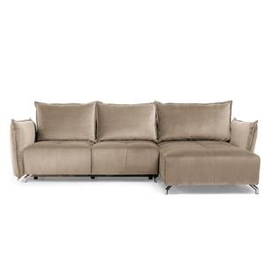 Ecksofa Dolgen Samt - Cappuccino