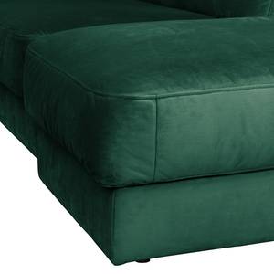 Canapé d’angle Oakey I Velours - Vert vieilli - Angle à droite (vu de face)