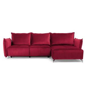 Ecksofa Dolgen Samt - Bordeaux