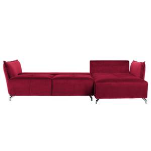 Ecksofa Dolgen Samt - Bordeaux