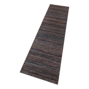 Tapis de couloir Lotus Fibres synthétiques - Marron foncé