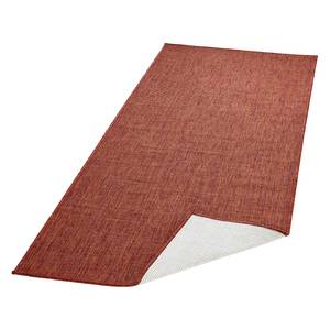 Tapis de couloir Miami Fibres synthétiques - Terre cuite - 80 x 350 cm