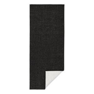 Tapis de couloir Miami Fibres synthétiques - Noir - 80 x 350 cm