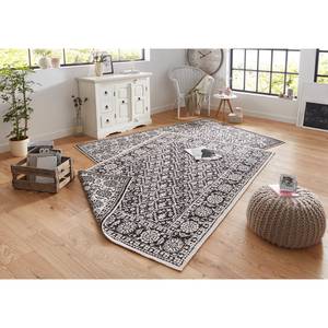 Tapis intérieur / extérieur Curacao Fibres synthétiques - Noir - 80 x 150 cm