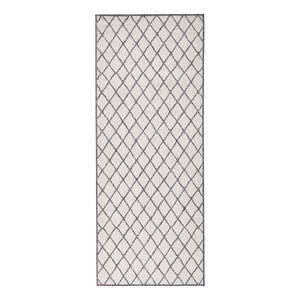 Tapis de couloir Malaga Polypropylène - Gris - 80 x 250 cm