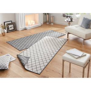 Tapis de couloir Malaga Polypropylène - Gris - 80 x 250 cm