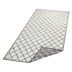 Tapis de couloir Malaga Polypropylène - Gris - 80 x 250 cm