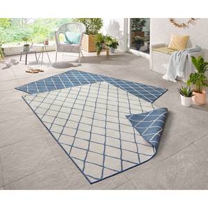 Tapis intérieur/extérieur Malaga Polypropylène - Bleu jean - 80 x 150 cm