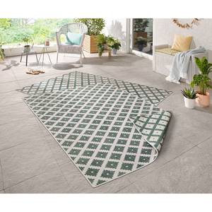 Tapis intérieur / extérieur Nizza Polypropylène - Vert foncé - 80 x 150 cm