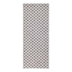 Tapis de couloir Nizza Polypropylène - Gris - 80 x 250 cm