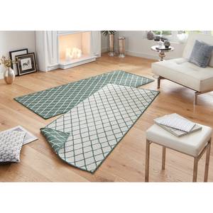 Tapis de couloir Malaga Polypropylène - Vert foncé - 80 x 250 cm