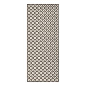 Tapis de couloir Nizza Polypropylène - Marron - 80 x 250 cm