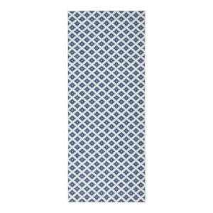 Tapis de couloir Nizza Polypropylène - Bleu jean - 80 x 350 cm