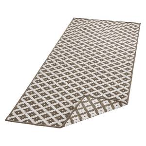 Tapis de couloir Nizza Polypropylène - Marron - 80 x 350 cm