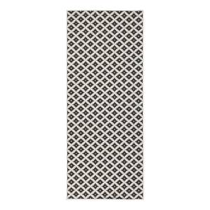 Tapis de couloir Nizza Polypropylène - Noir - 80 x 350 cm