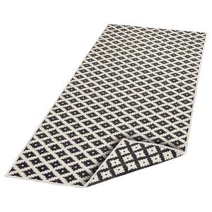 Tapis de couloir Nizza Polypropylène - Noir - 80 x 350 cm