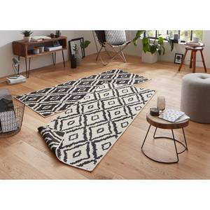 Tapis de couloir Rio Polypropylène - Noir - 80 x 350 cm