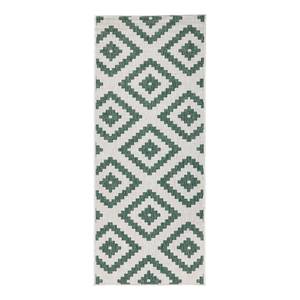 Tapis intérieur / extérieur Malta Fibres synthétiques - Vert foncé - 80 x 250 cm