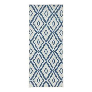 Tapis de couloir Rio Polypropylène - Bleu jean - 80 x 350 cm