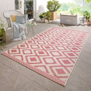 In-/Outdoorteppich Isle Kunstfaser - Rosa - 70 x 140 cm