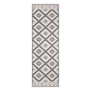 Tapis de couloir Malibu Polypropylène - Noir - 80 x 350 cm