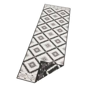 Tapis de couloir Malibu Polypropylène - Noir - 80 x 350 cm