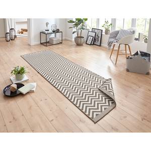 Tapis de couloir Palma Polypropylène - Marron - 80 x 350 cm