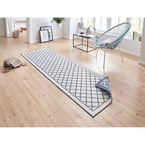 Tapis de couloir Sydney Fibres synthétiques - Bleu jean - 80 x 250 cm