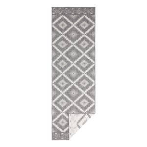 Tapis de couloir Malibu Polypropylène - Gris - 80 x 350 cm