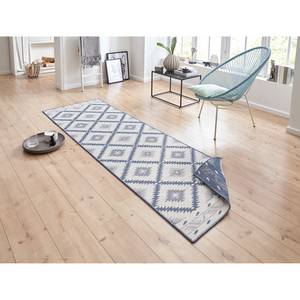 Tapis de couloir Malibu Polypropylène - Bleu jean - 80 x 250 cm