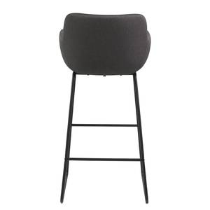 Chaises de bar Borris (lot de 2) Gris foncé