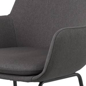 Chaises de bar Borris (lot de 2) Gris foncé