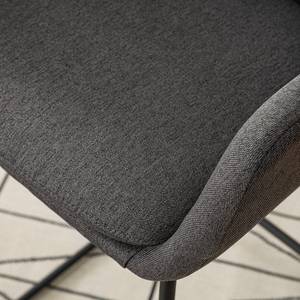 Chaises de bar Borris (lot de 2) Gris foncé