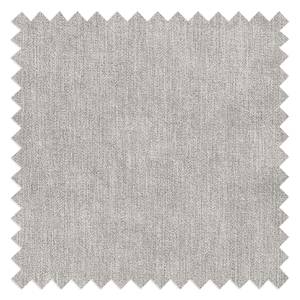 Canapé d’angle Mundau Tissu Cuna: Gris clair - Méridienne courte à gauche (vue de face) - Avec fonction couchage